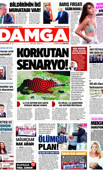 DAMGA 14 Mayıs 2025 Çarşamba Sayfaları