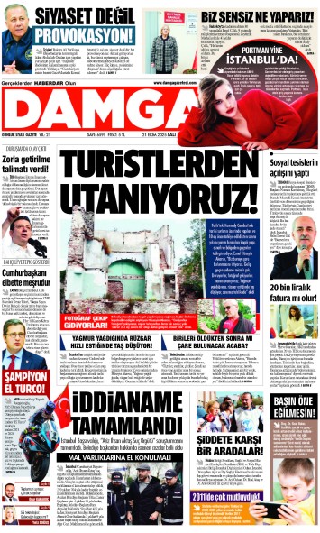 DAMGA 21 Ekim Salı Sayfaları