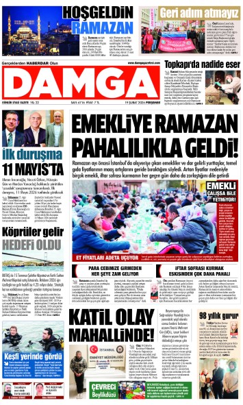 DAMGA 19 Şubat Perşembe Sayfaları