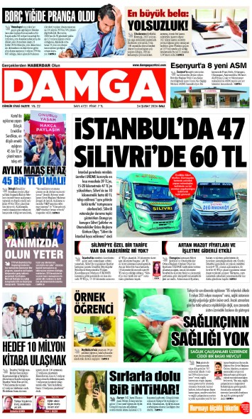DAMGA 24 Şubat Salı Sayfaları