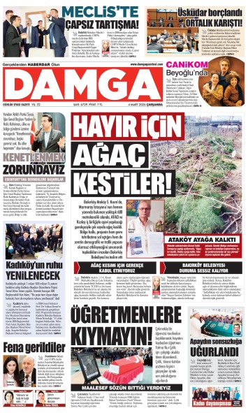 DAMGA 4 Mart Çarşamba Sayfaları