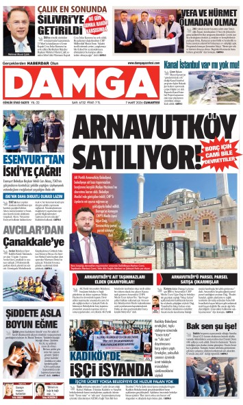 DAMGA 7 Mart Cumartesi Sayfaları