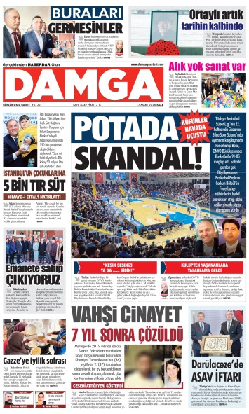 DAMGA 17 Mart Salı Sayfaları