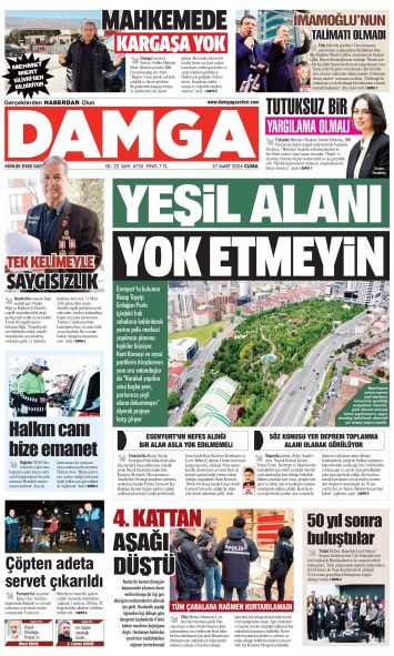 DAMGA 27 Mart Cuma Sayfaları