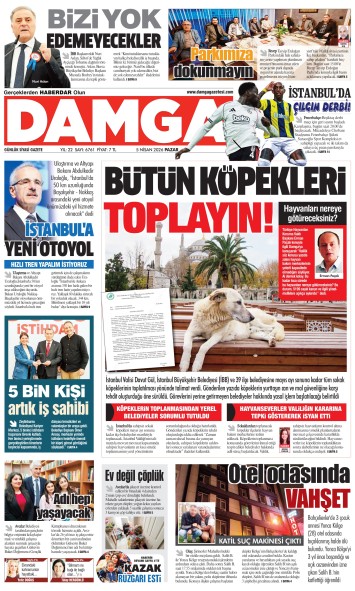 DAMGA 5 Nisan Pazar Sayfaları