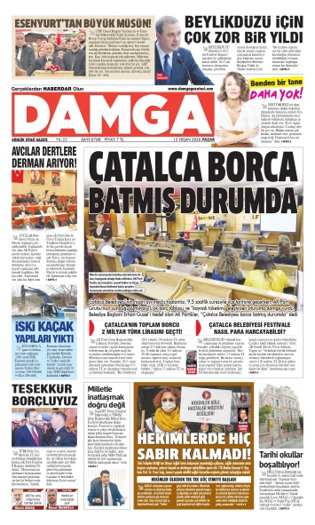 DAMGA 12 Nisan Pazar Sayfaları