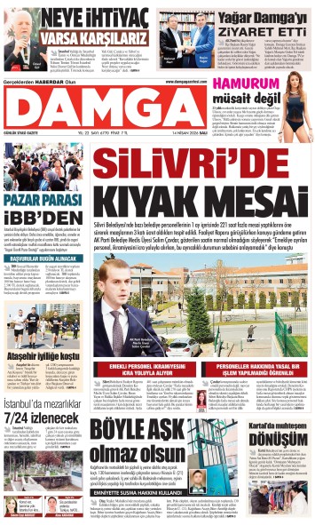 DAMGA 14 Nisan Salı Sayfaları