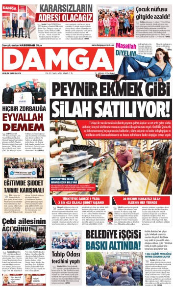 DAMGA 21 Nisan Salı Sayfaları