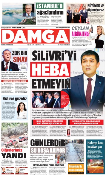 DAMGA 28 Nisan Salı Sayfaları