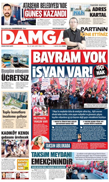 DAMGA 1 Mayıs Cuma Sayfaları