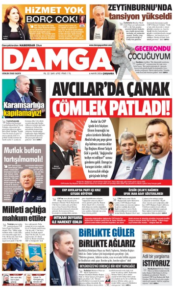 DAMGA 6 Mayıs Çarşamba Sayfaları
