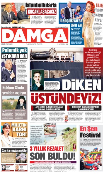 DAMGA 12 Mayıs Salı Sayfaları