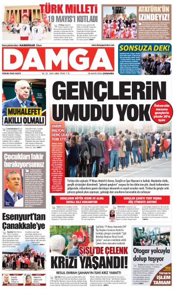 DAMGA 20 Mayıs Çarşamba Sayfaları