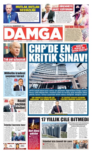 DAMGA 23 Mayıs Cumartesi Sayfaları