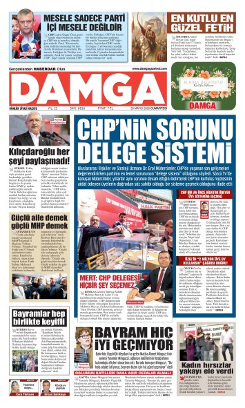 DAMGA 30 Mayıs Cumartesi Sayfaları