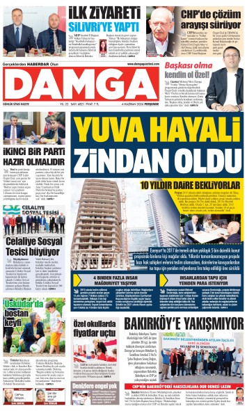 DAMGA 4 Haziran Perşembe Sayfaları