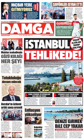 DAMGA 6 Haziran Cumartesi Sayfaları