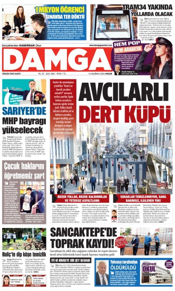 DAMGA 14 Haziran Pazar Sayfaları