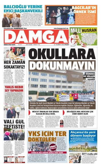 DAMGA 14 Haziran Pazar Sayfaları