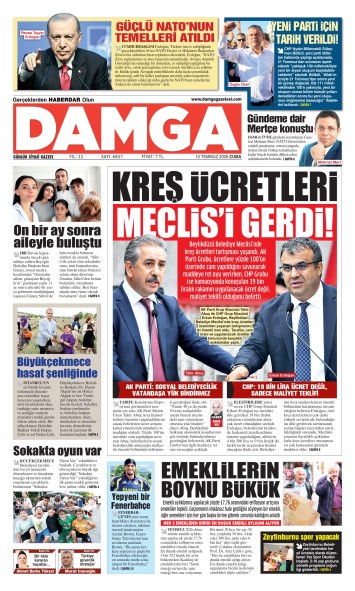 DAMGA 10 Temmuz Cuma Sayfaları