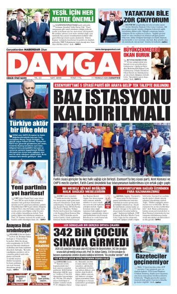 DAMGA 11 Temmuz Cumartesi Sayfaları