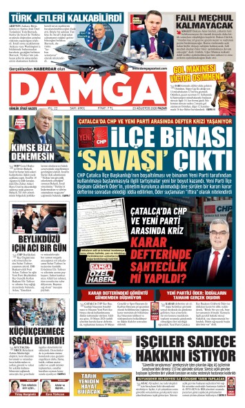 DAMGA 23 Ağustos Pazar Sayfaları