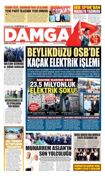 DAMGA 6 Eylül Pazar Sayfaları