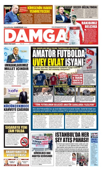 DAMGA 2 Ekim Cuma Sayfaları
