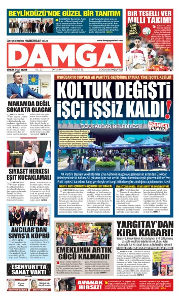DAMGA 5 Ekim Pazartesi Sayfaları