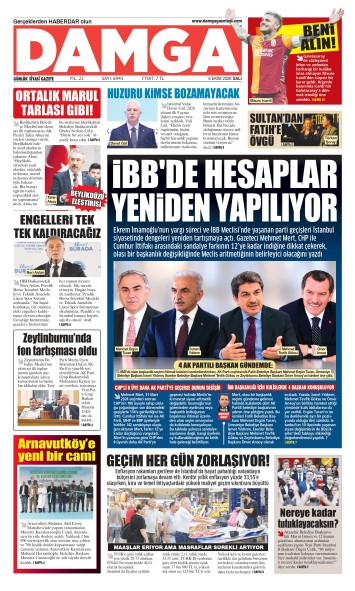 DAMGA 6 Ekim Salı Sayfaları