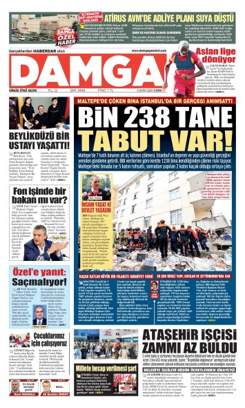 DAMGA 9 Ekim Cuma Sayfaları