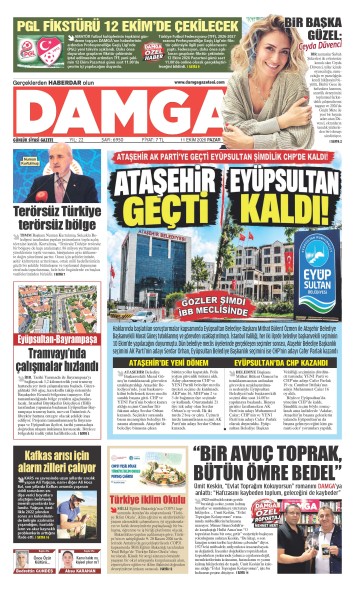 DAMGA 11 Ekim Pazar Sayfaları