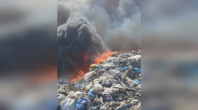 Silivri'de 17 saatlik mücadele sonucu çöp yangını söndürüldü