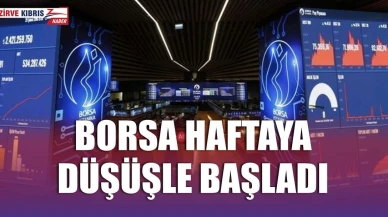 Borsa, haftaya sert bir düşüşle başladı