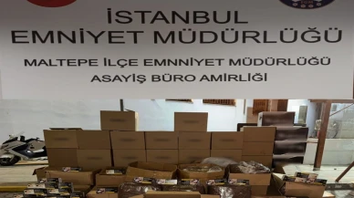 Maltepe’de sigara imalathanesine operasyon: 1 gözaltı