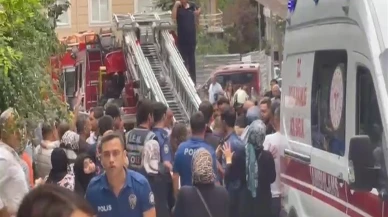 Küçükçekmece'de 5 katlı binada yangın: 1 kişi hayatını kaybetti