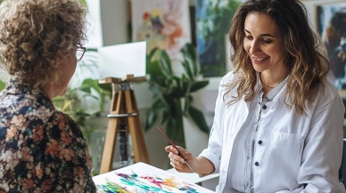 Sanat terapisi bağımlılıkla mücadelede etkin rol oynuyor