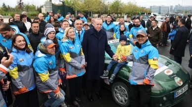 Erdoğan, İpek Yolu Rallisi katılımcıları ile buluştu