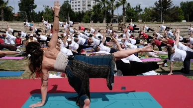 Büyükçekmece yoga yaptı