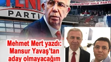 Mansur Yavaş’tan aday olmayacağım mesajı!