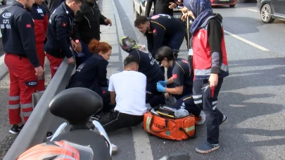 Küçükçekmece'de feci kaza! Kullan at kask yüzünden ölüme gitti!