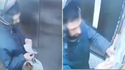 Atatürk’ün portresine tüküren kurye gözaltına alındı