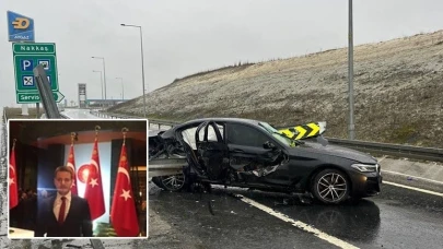 Çatalca'da feci kaza! İş insanı trafik kazasında ağır yaralandı, şoförü öldü!