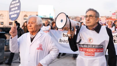 Kara günde beyaz yürüyüş!