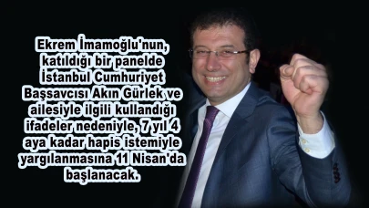 İmamoğlu 11 Nisan'da hakim karşısında!