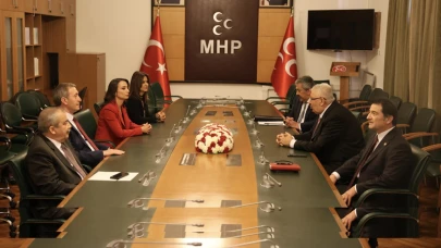 DEM Parti heyetinden MHP'ye ziyaret!