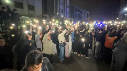Avcılar'da öğrencilerden sapık protestosu