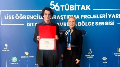 TÜBİTAK birincisi Efe Ali Mert büyük bir gurur yaşattı