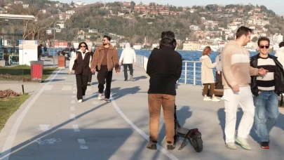 İstanbullular sıcak havanın tadını çıkardı