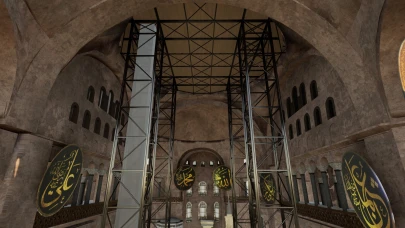 Ayasofya'da tarihi restorasyon